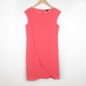 Ann Taylor Red Sheath Bell Sleeve Dress Size 2